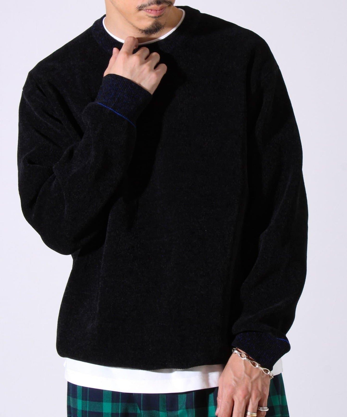 【去年熱門單品再次登場！不刺激皮膚的針織衫】莫爾雙面針織衫