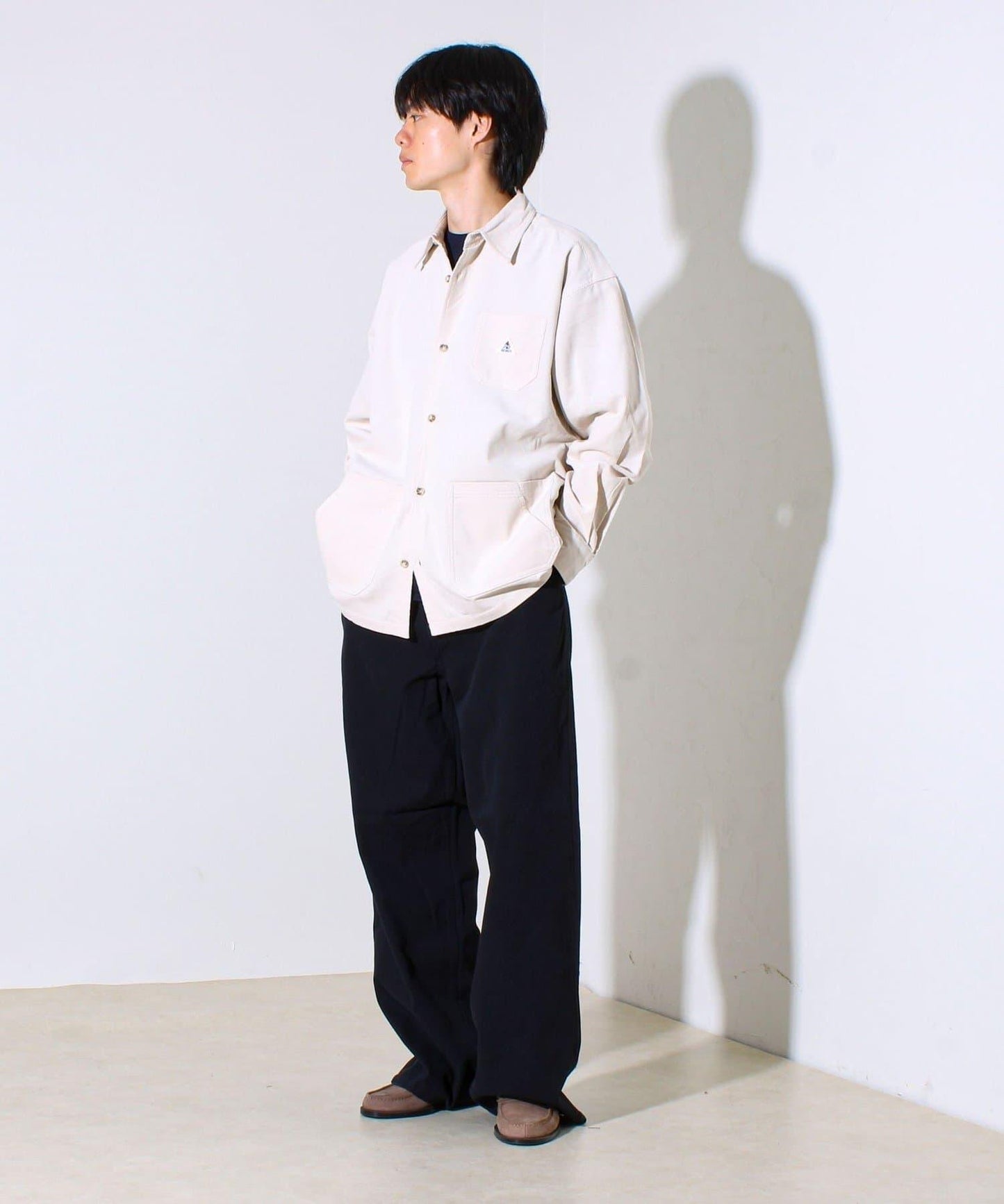 【寬鬆愛好者必看】鴨絨地寬鬆剪裁褲