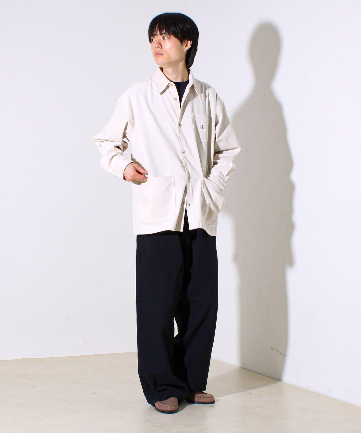 【寬鬆愛好者必看】鴨絨地寬鬆剪裁褲