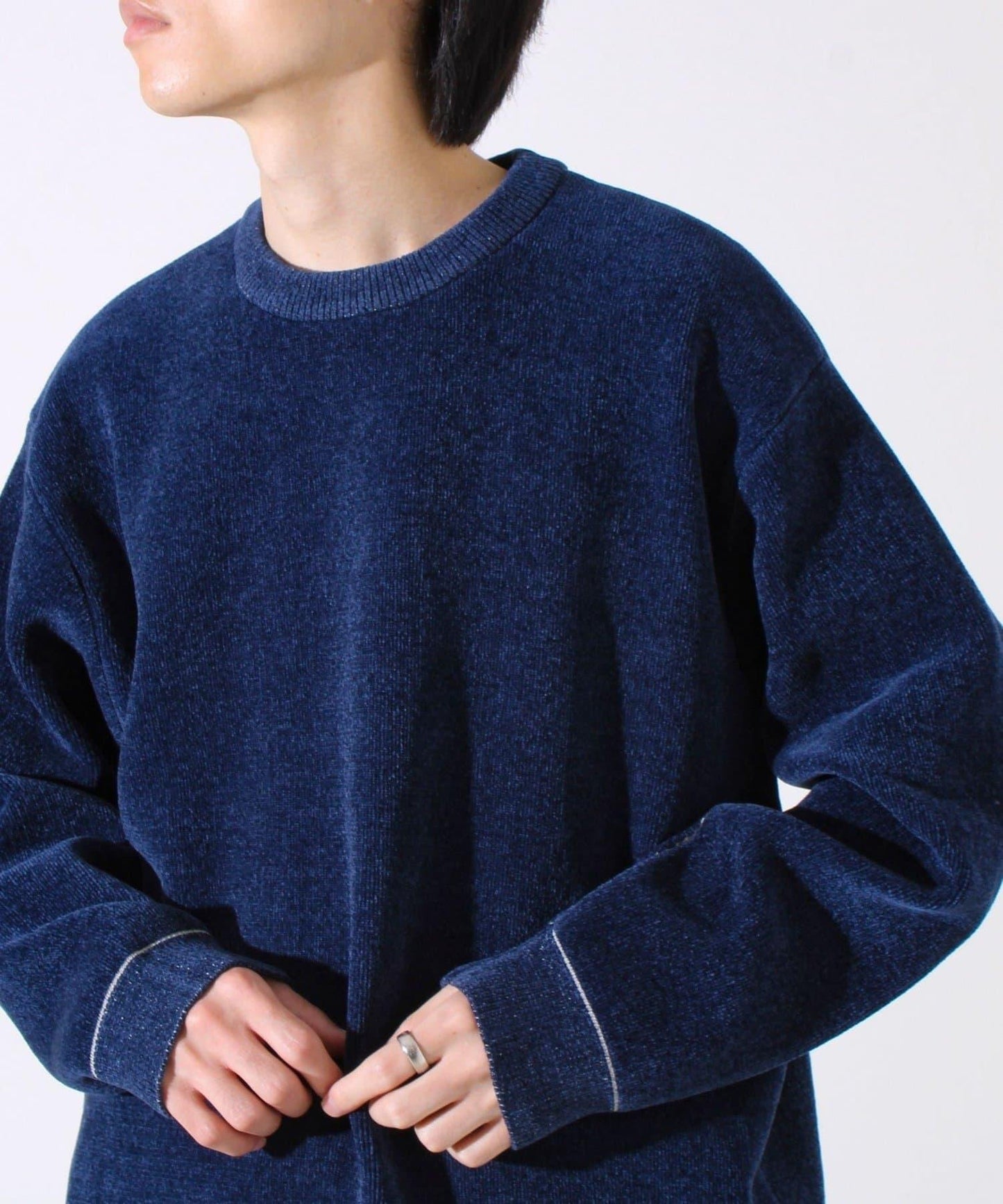 【去年熱門單品再次登場！不刺激皮膚的針織衫】莫爾雙面針織衫