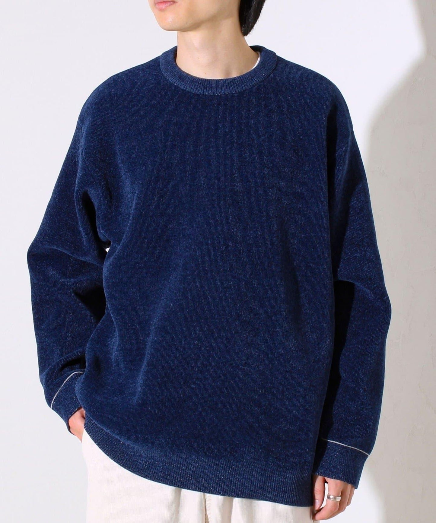 【去年熱門單品再次登場！不刺激皮膚的針織衫】莫爾雙面針織衫