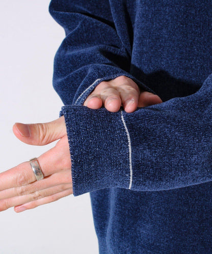 【去年熱門單品再次登場！不刺激皮膚的針織衫】莫爾雙面針織衫