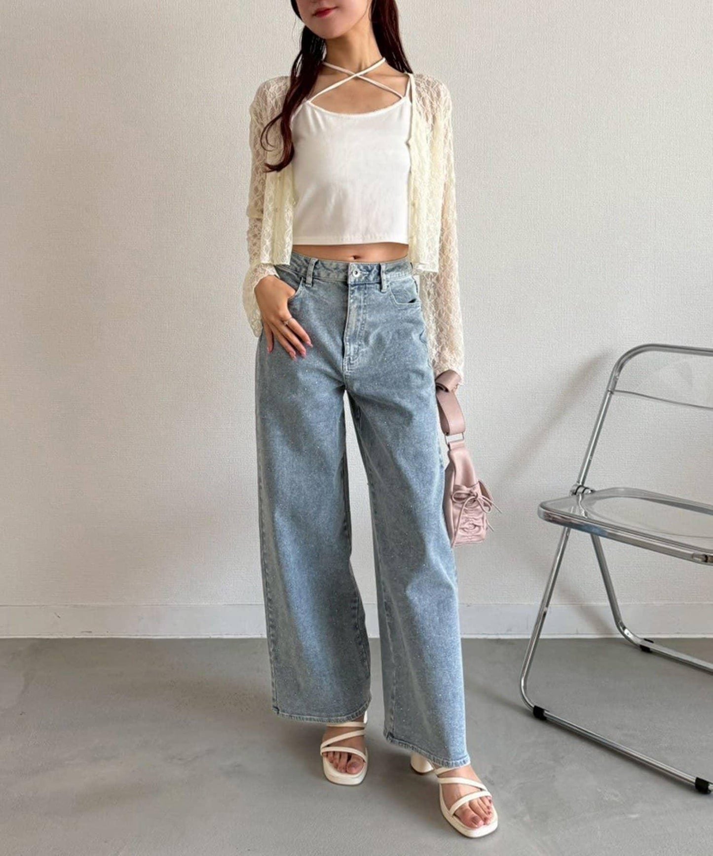 《S・M尺碼展開》寬鬆牛仔褲