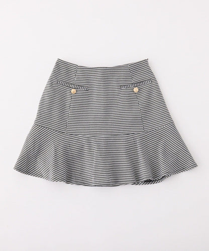 低腰喇叭迷你裙