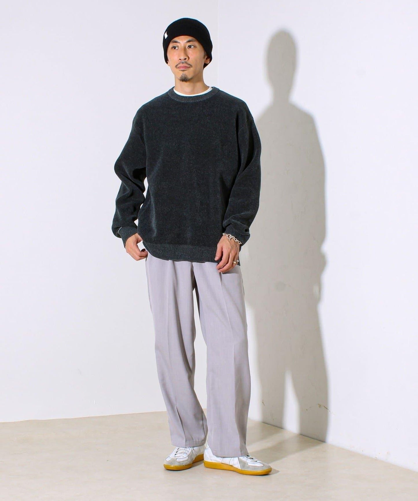 【去年熱門單品再次登場！不刺激皮膚的針織衫】莫爾雙面針織衫