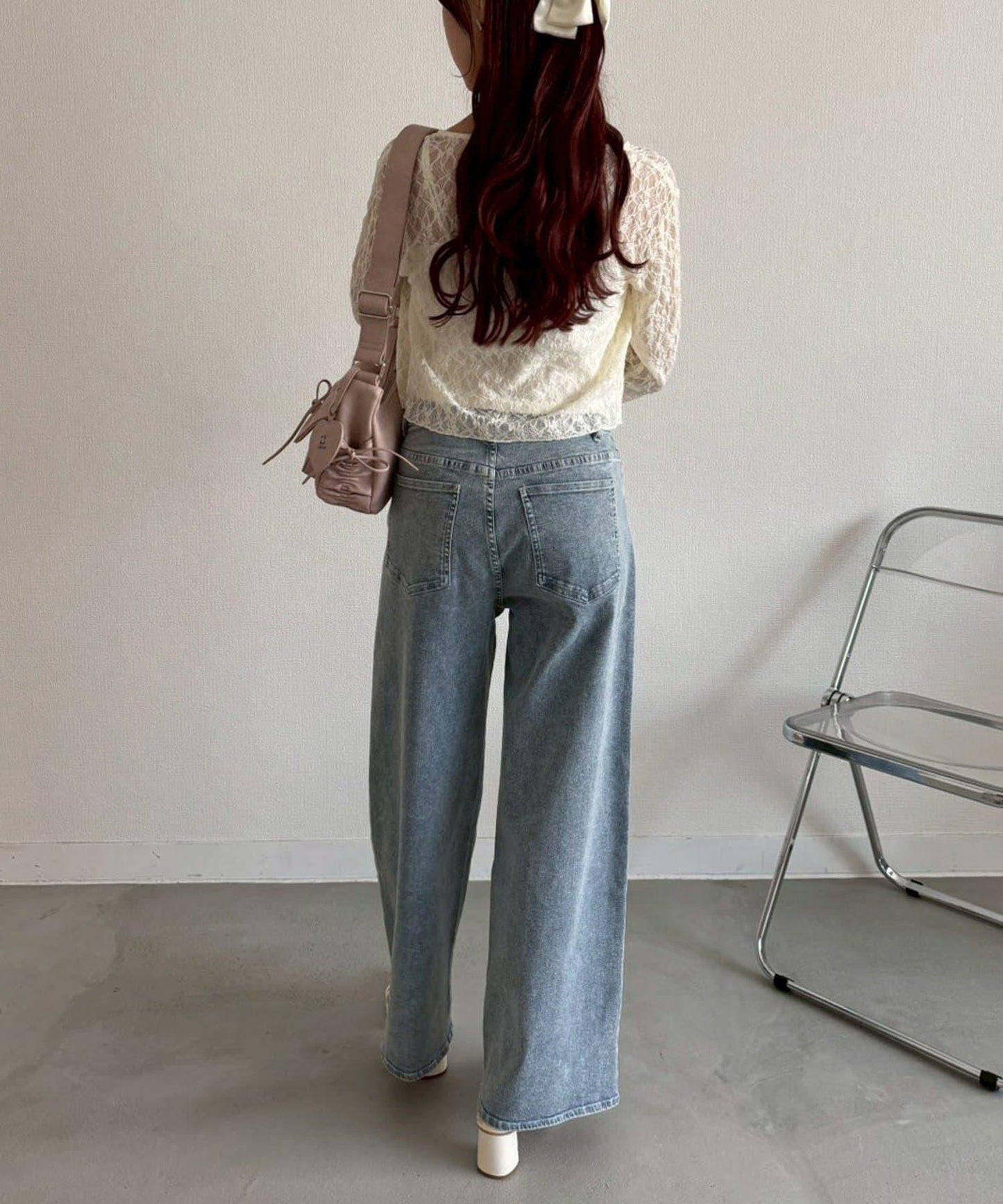 《S・M尺碼展開》寬鬆牛仔褲