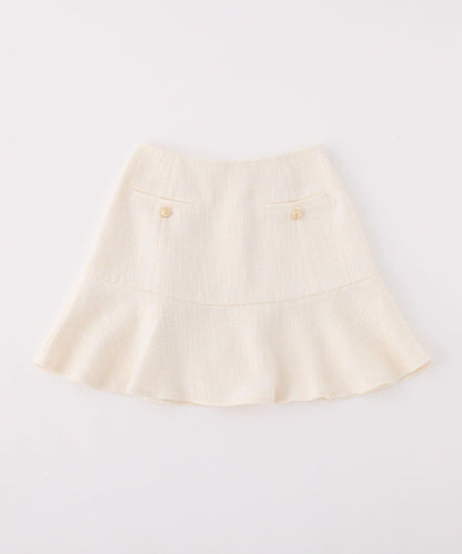 低腰喇叭迷你裙