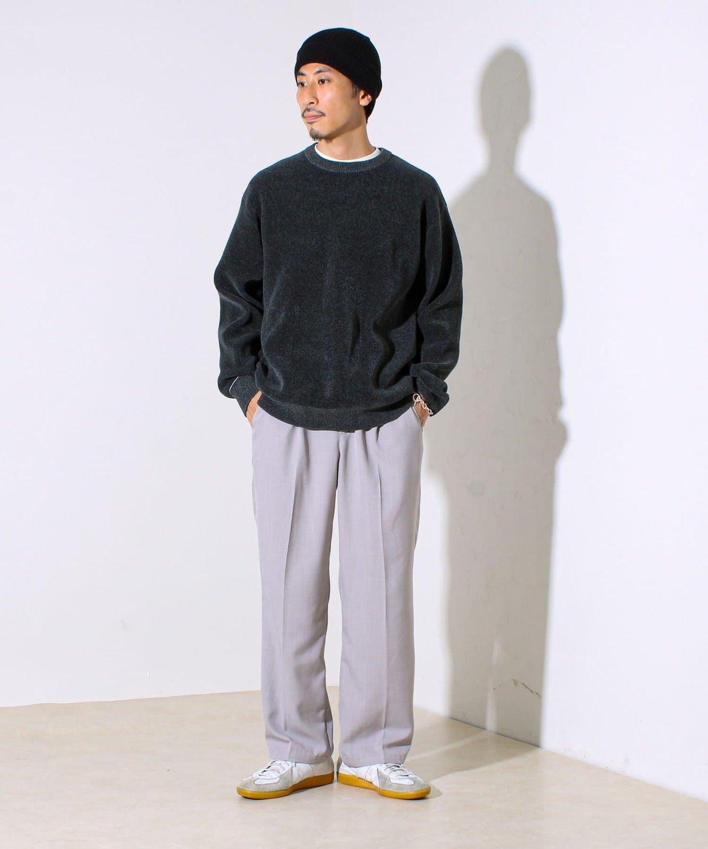 【去年熱門單品再次登場！不刺激皮膚的針織衫】莫爾雙面針織衫