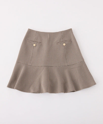 低腰喇叭迷你裙