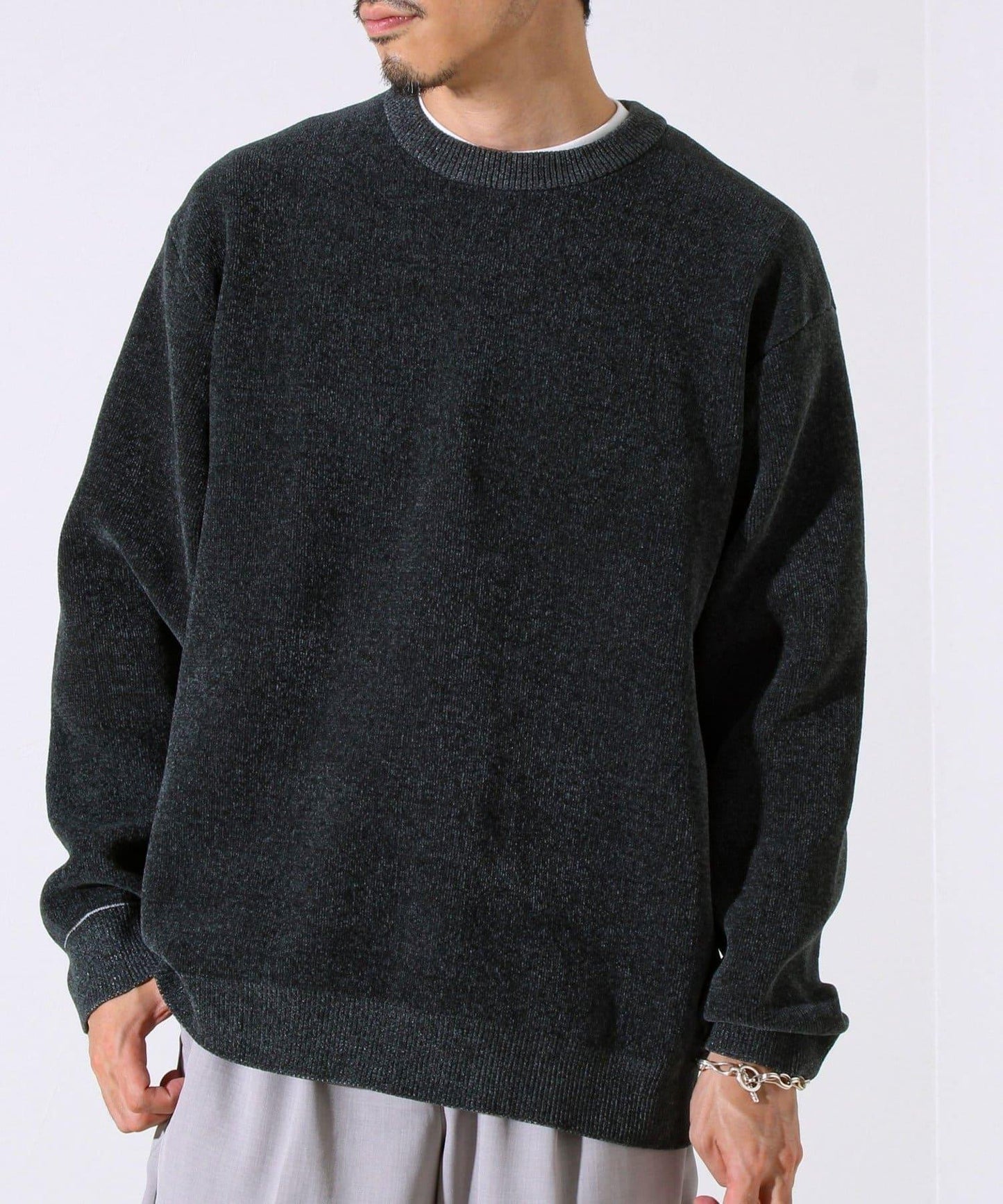 【去年熱門單品再次登場！不刺激皮膚的針織衫】莫爾雙面針織衫