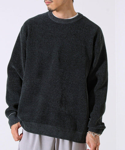 【去年熱門單品再次登場！不刺激皮膚的針織衫】莫爾雙面針織衫