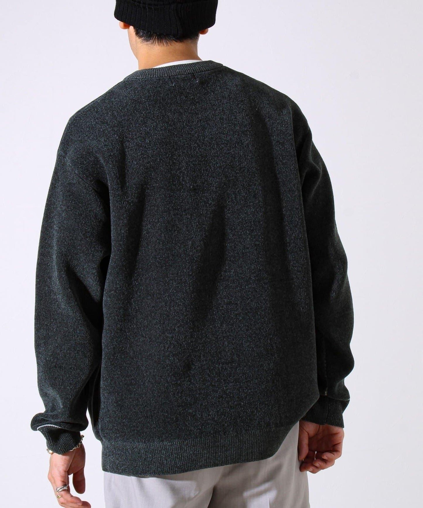 【去年熱門單品再次登場！不刺激皮膚的針織衫】莫爾雙面針織衫