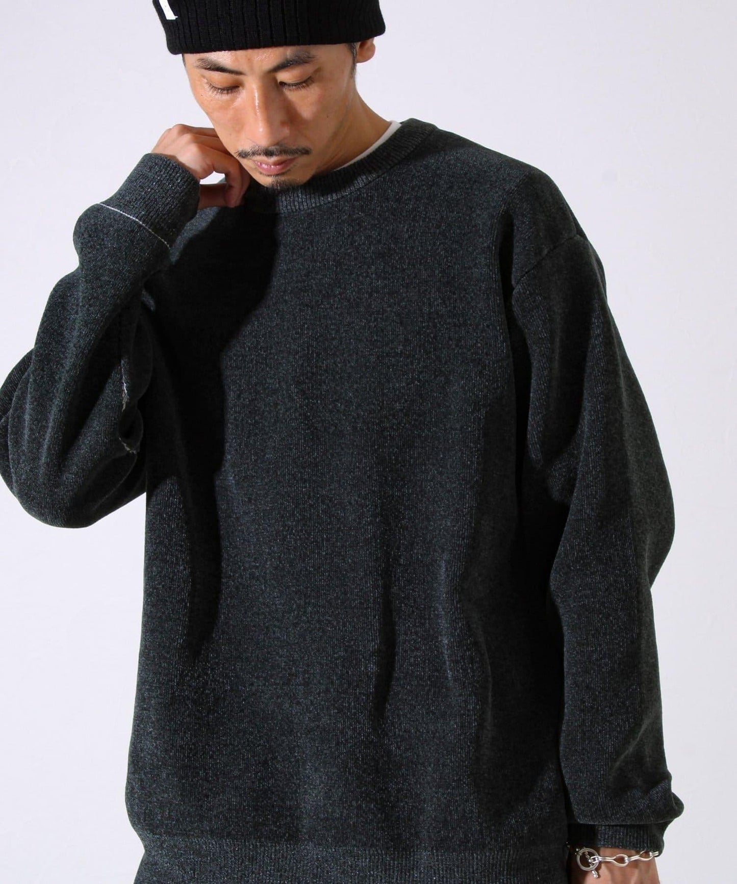 【去年熱門單品再次登場！不刺激皮膚的針織衫】莫爾雙面針織衫