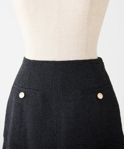 低腰喇叭迷你裙