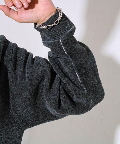 【去年熱門單品再次登場！不刺激皮膚的針織衫】莫爾雙面針織衫