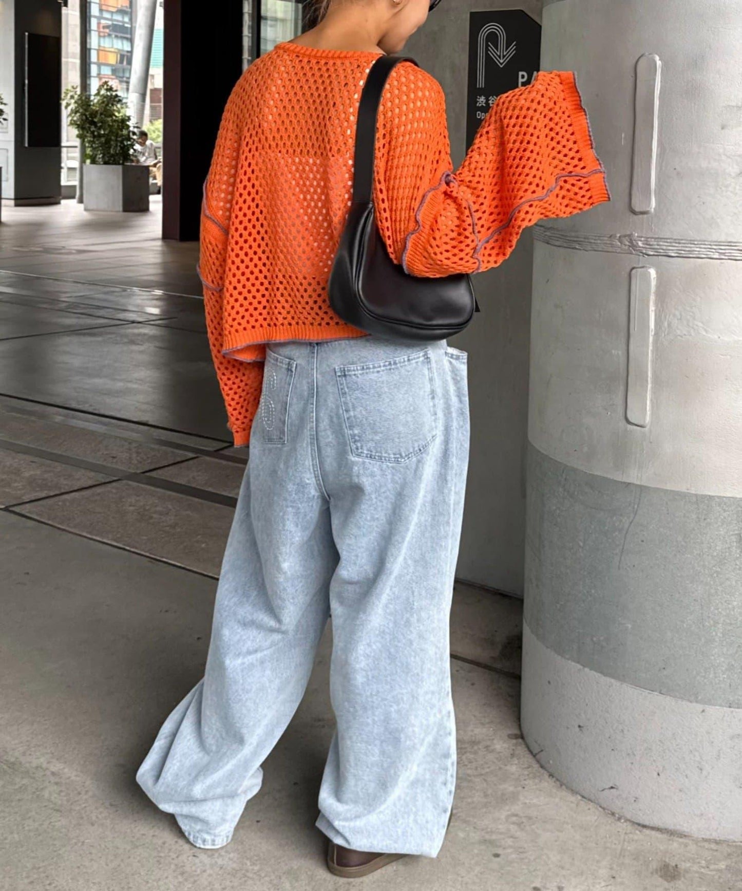 【HELLO.SANFRANCISCO】配色柔和網眼雙用開衫