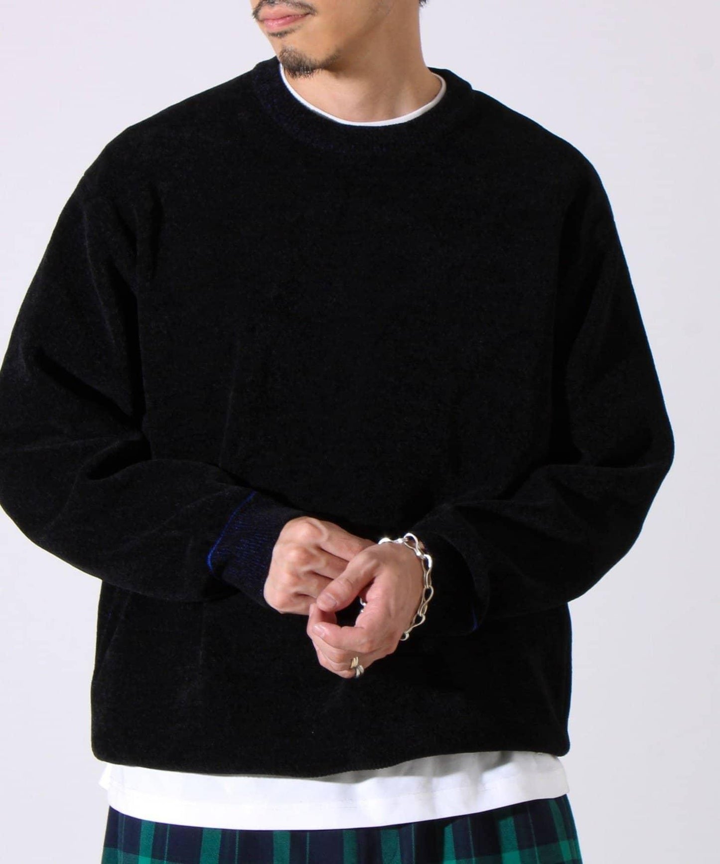 【去年熱門單品再次登場！不刺激皮膚的針織衫】莫爾雙面針織衫