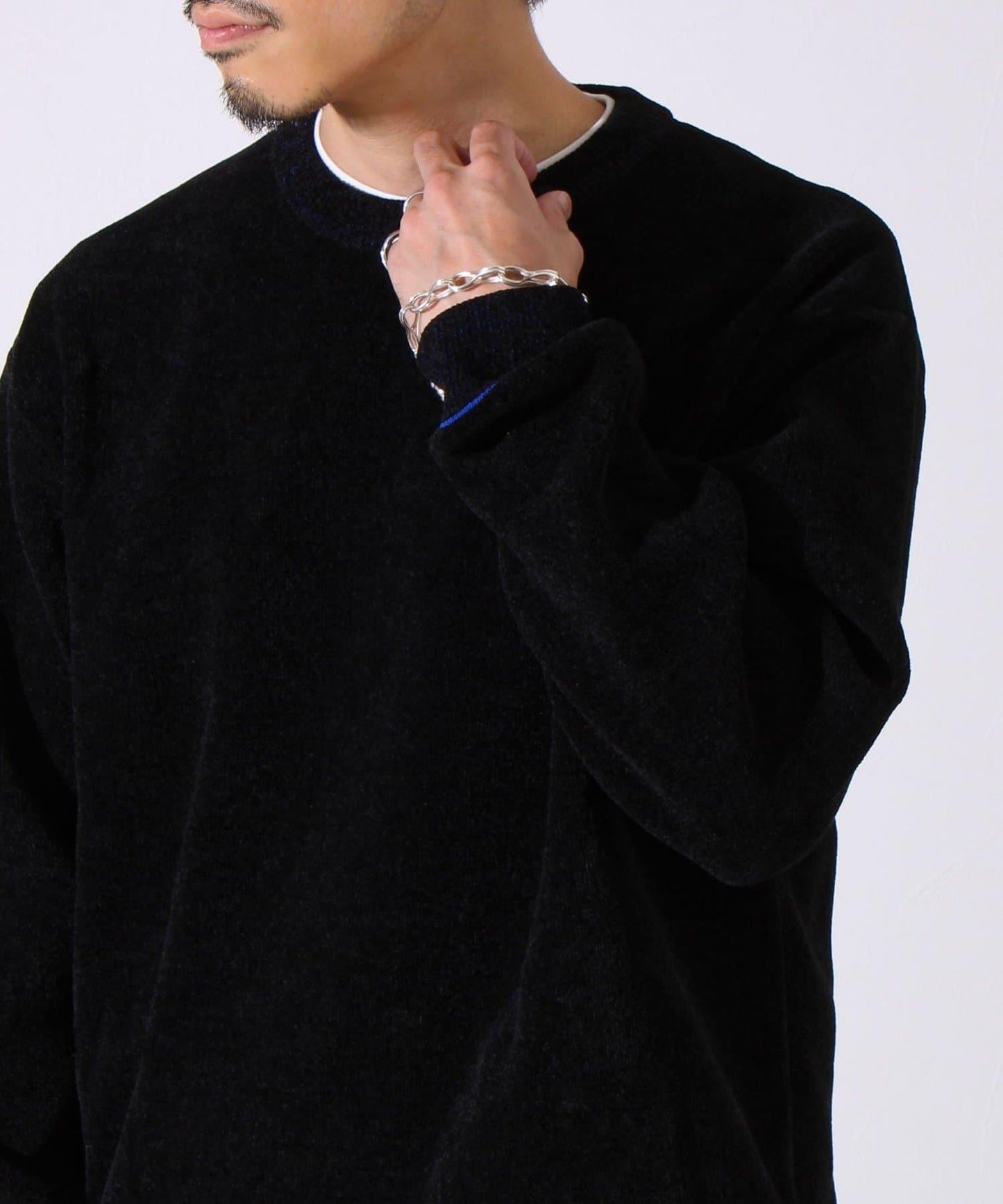 【去年熱門單品再次登場！不刺激皮膚的針織衫】莫爾雙面針織衫