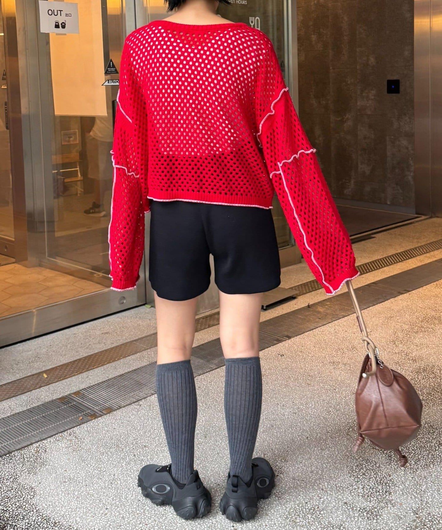 【HELLO.SANFRANCISCO】配色柔和網眼雙用開衫