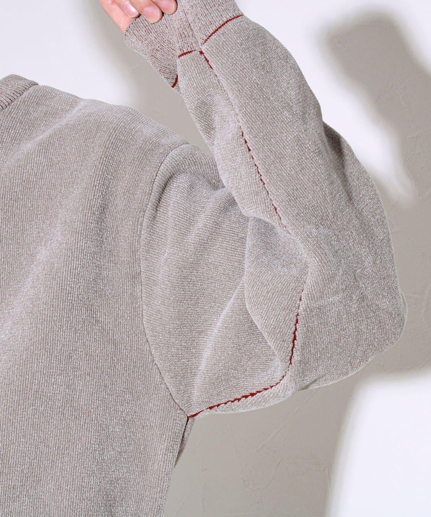 【去年熱門單品再次登場！不刺激皮膚的針織衫】莫爾雙面針織衫