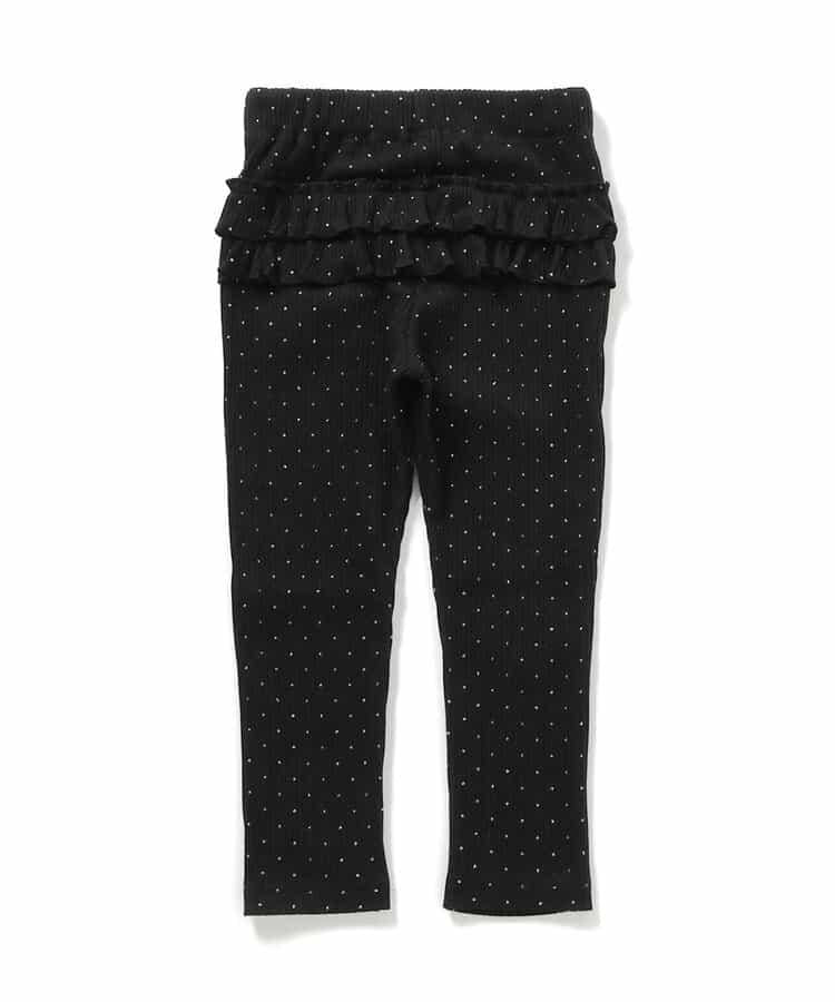 後褶邊緊身褲/7天風格褲 10分褲