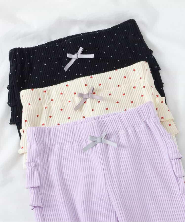 後褶邊緊身褲/7天風格褲 10分褲