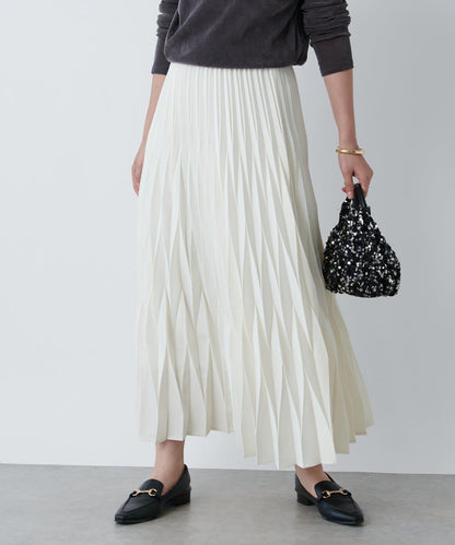 《腰部全鬆緊設計·優雅顯瘦◎》褶皺半身裙