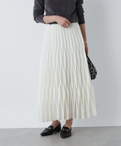 《腰部全鬆緊設計·優雅顯瘦◎》褶皺半身裙