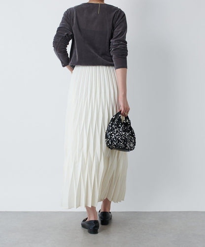 《腰部全鬆緊設計·優雅顯瘦◎》褶皺半身裙