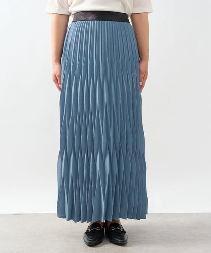 《腰部全鬆緊設計·優雅顯瘦◎》褶皺半身裙