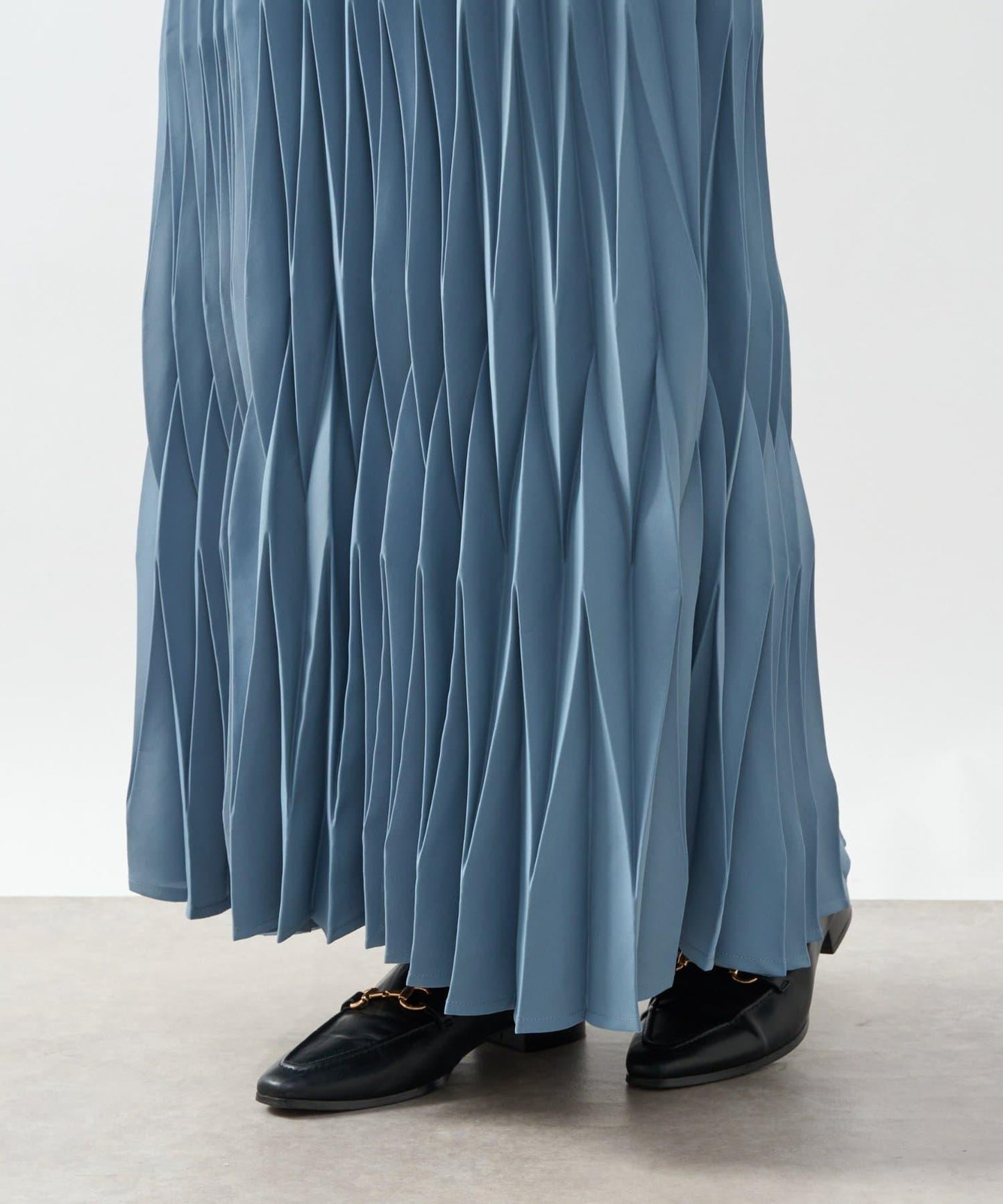 《腰部全鬆緊設計·優雅顯瘦◎》褶皺半身裙