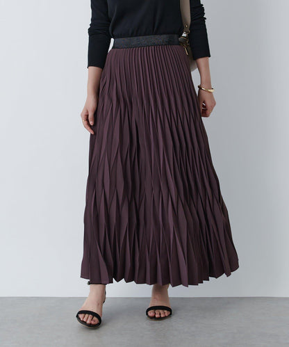《腰部全鬆緊設計·優雅顯瘦◎》褶皺半身裙