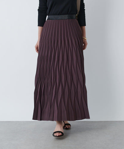 《腰部全鬆緊設計·優雅顯瘦◎》褶皺半身裙