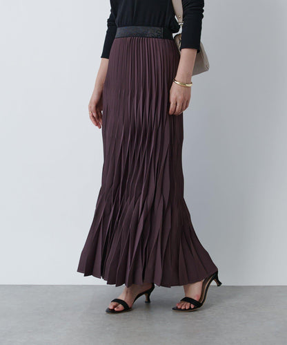 《腰部全鬆緊設計·優雅顯瘦◎》褶皺半身裙