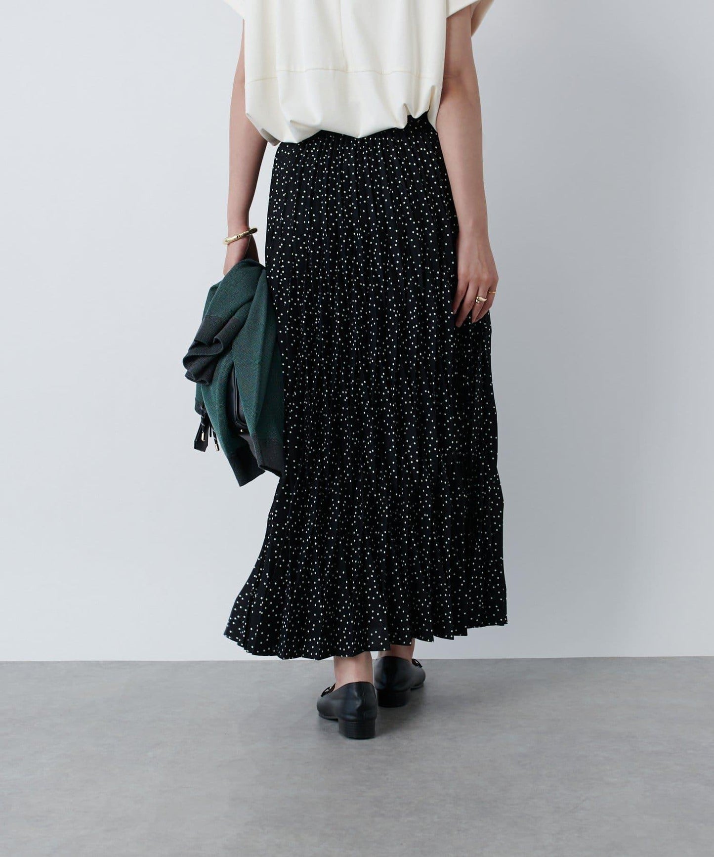 《腰部全鬆緊設計·優雅顯瘦◎》褶皺半身裙