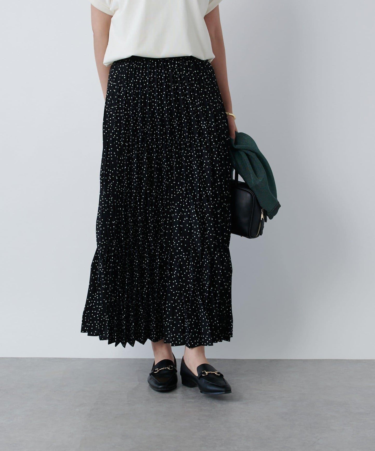 《腰部全鬆緊設計·優雅顯瘦◎》褶皺半身裙