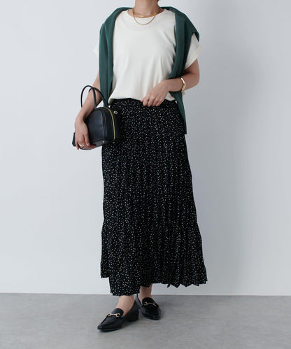 《腰部全鬆緊設計·優雅顯瘦◎》褶皺半身裙