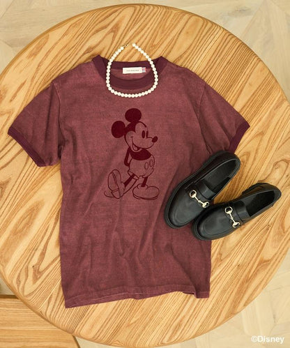 【米奇老鼠】領口T恤
