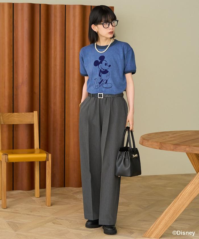 【米奇老鼠】領口T恤