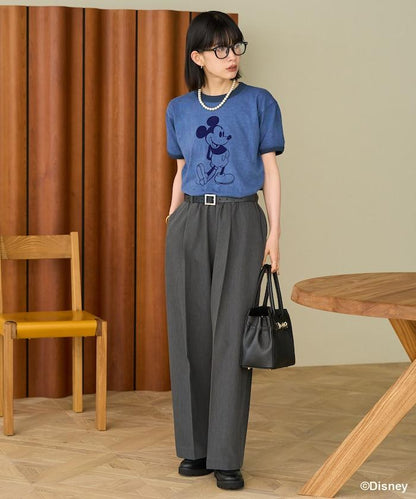 【米奇老鼠】領口T恤