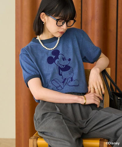 【米奇老鼠】領口T恤