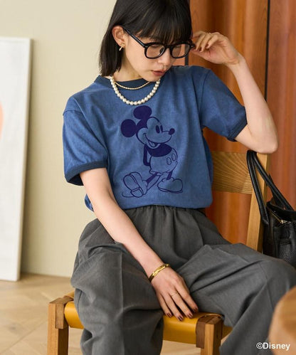 【米奇老鼠】領口T恤