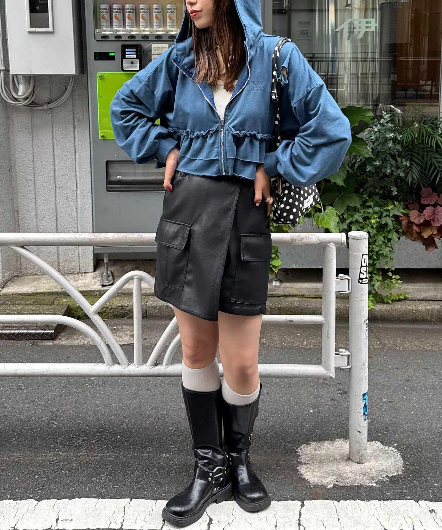 【Ciaopanic】CP標誌荷葉邊層疊破洞衛衣