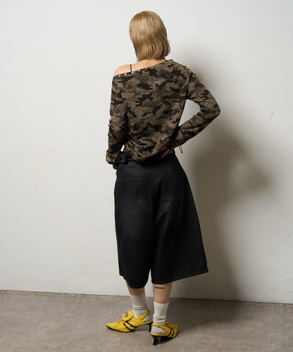 【AW】混搭鉚釘吊帶上衣