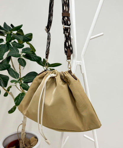 提花肩背丟綢巾袋