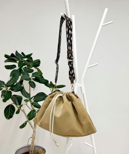 提花肩背丟綢巾袋