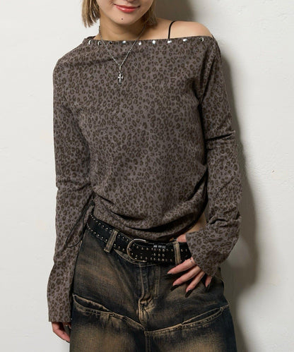 【AW】混搭鉚釘吊帶上衣