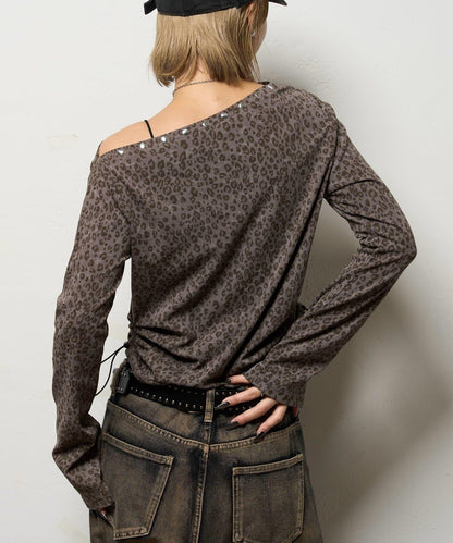 【AW】混搭鉚釘吊帶上衣