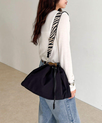 提花肩背丟綢巾袋