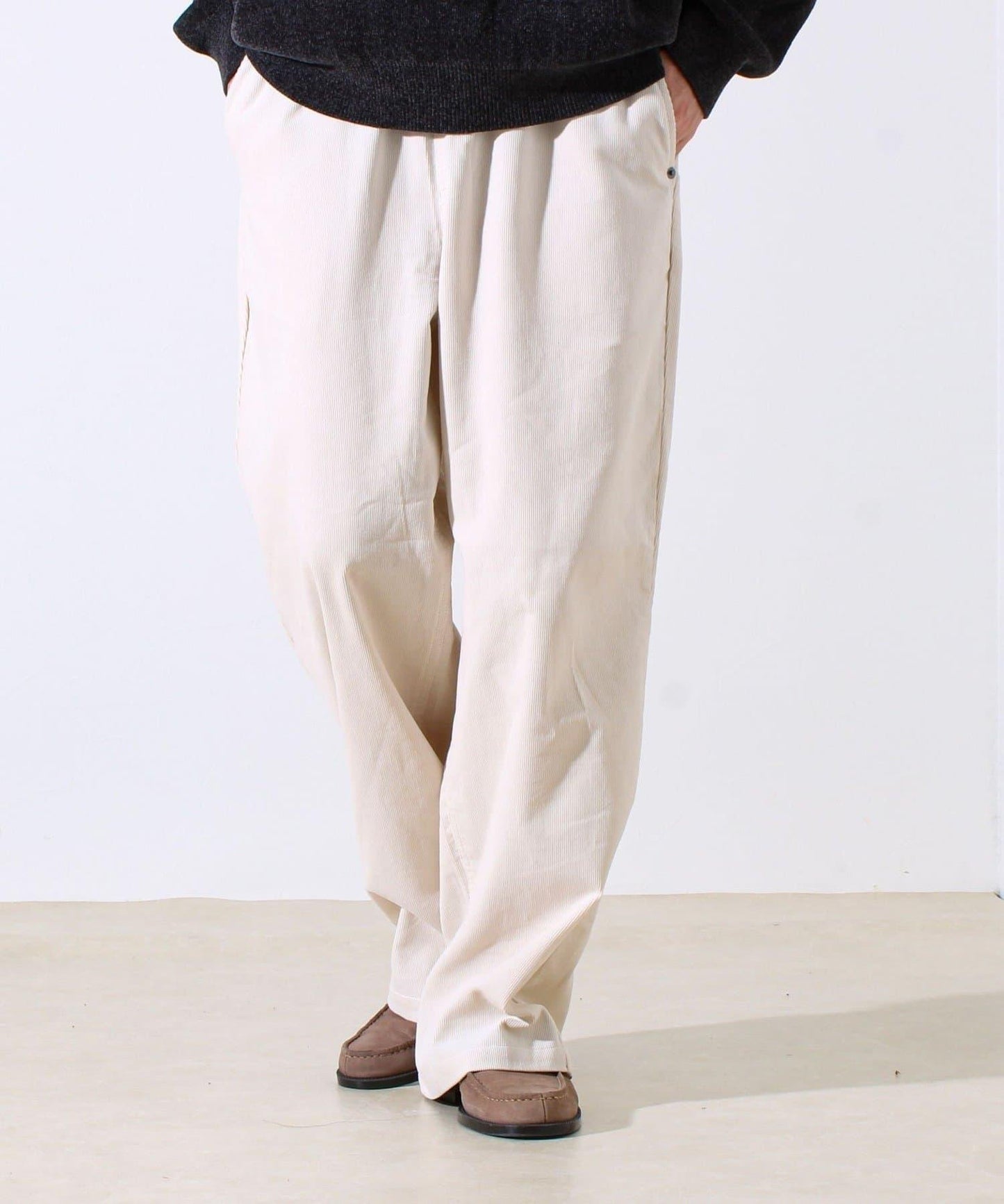 【套裝搭配】【GEVACO】燈芯絨 寬鬆休閒褲